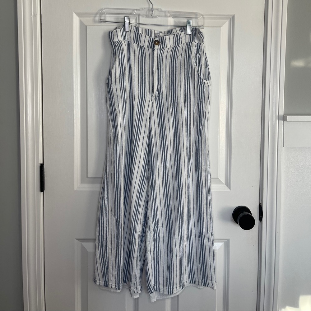Hollister Striped Wide-Leg Pants
